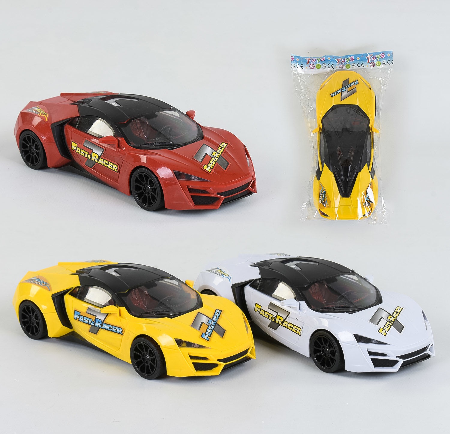 Машинка 3328 (108/2) інерція, 3 кольори, 1 штука в кульку [Пакет]