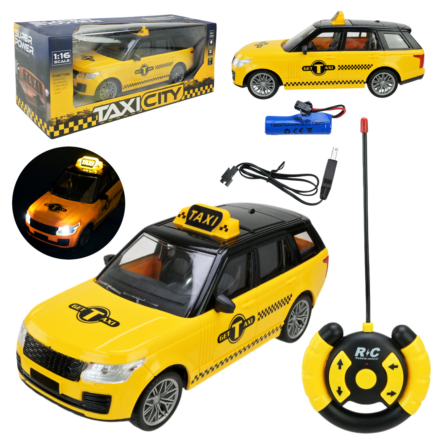 Машина р/к арт. T9012A (36шт/2) аккум короб. 32,2*13*13,2см(КІ)