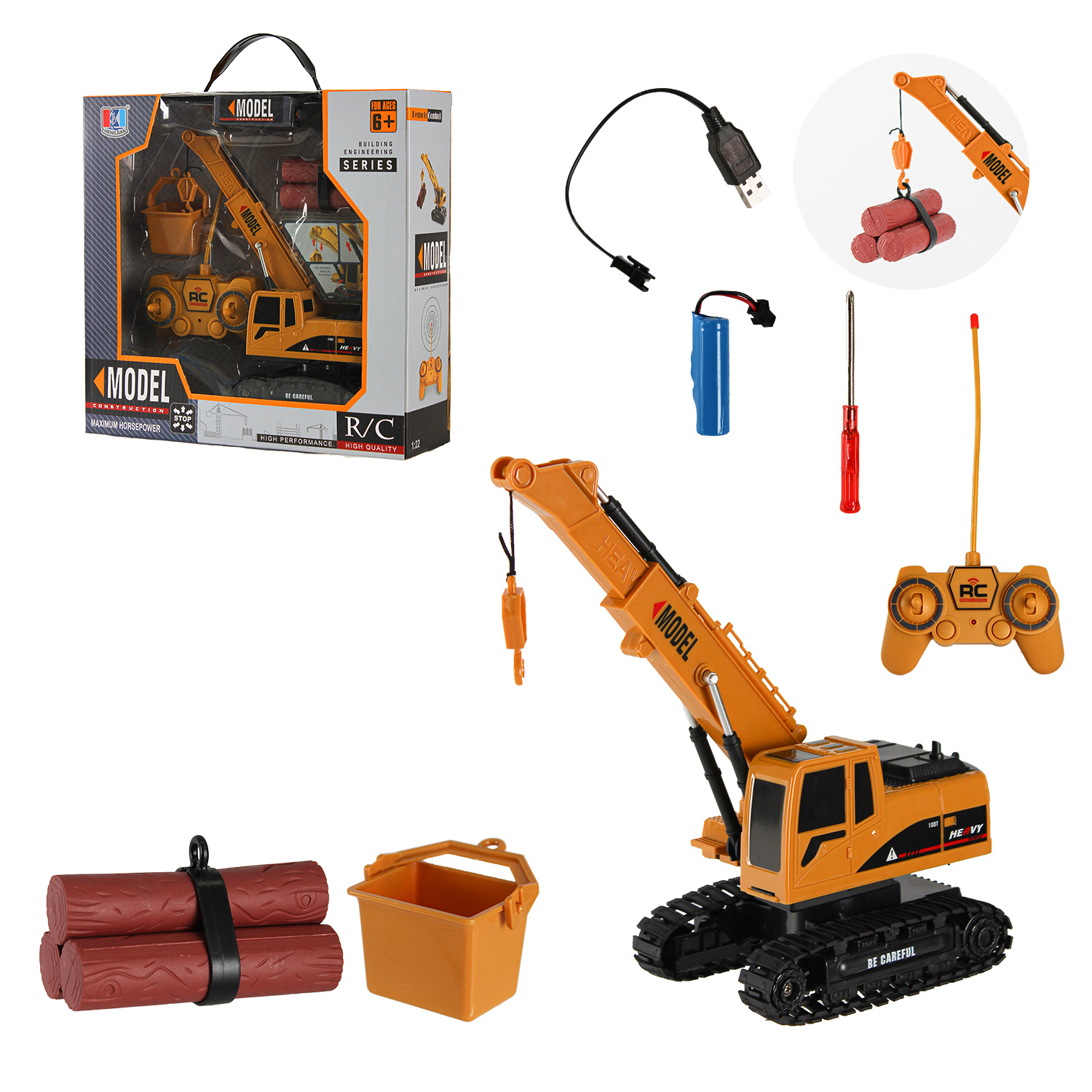 Будтехніка р/к а арт. 689-804 (24шт/2) акум.,світло, звук, короб. 31*10,5*30см(КІ)