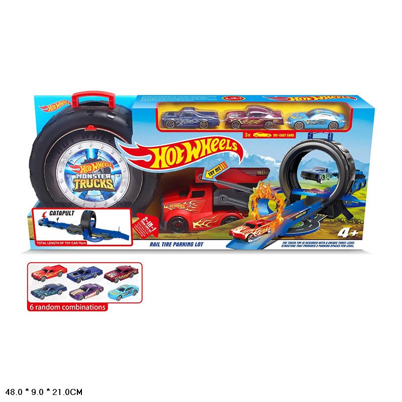 Трек арт. 805-15 (40шт/2) 3машинки в наборі, короб. 48*9*21см(КІ)