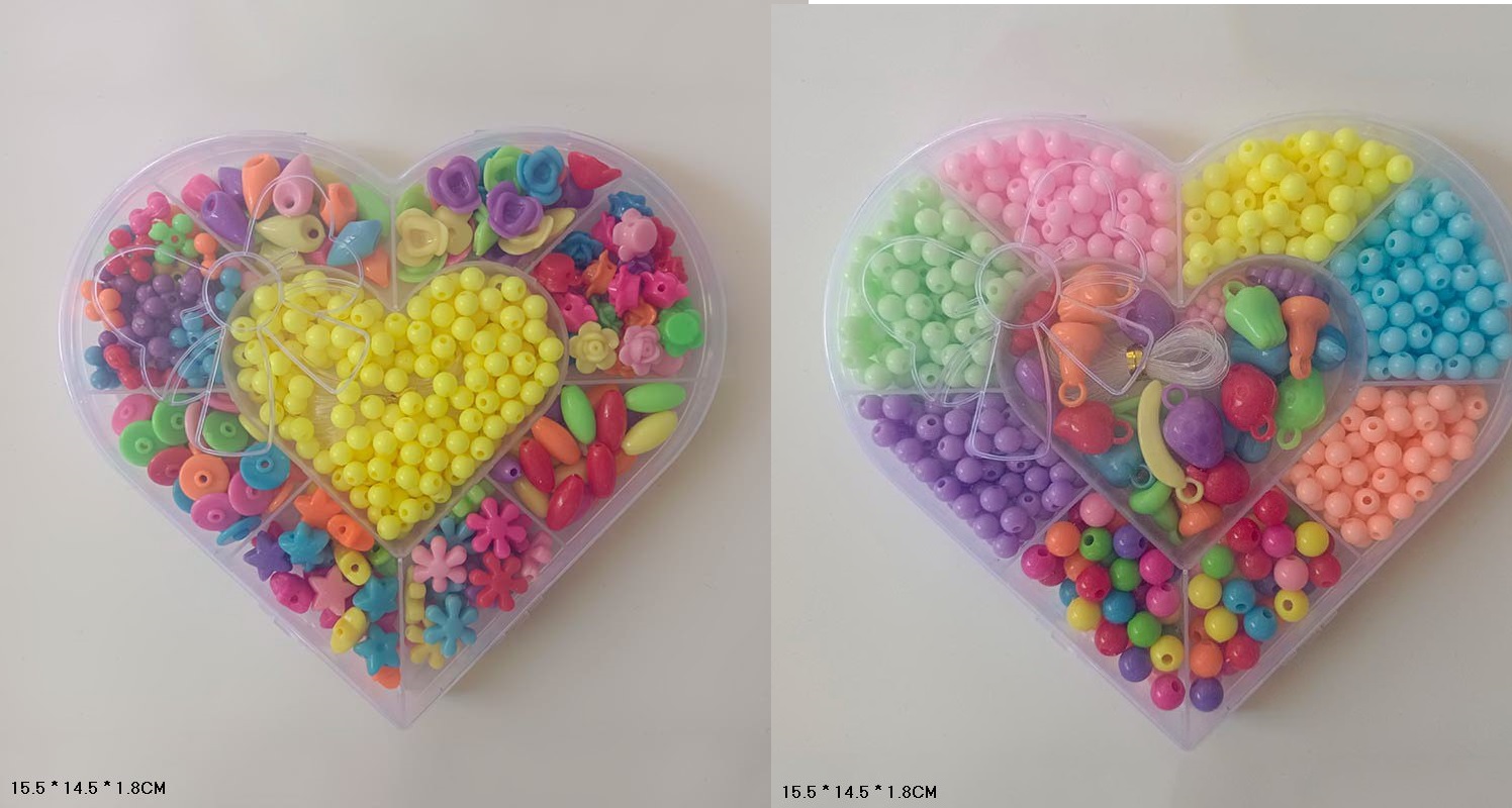 Бісер арт. D5883-11/11A (240шт/2)2 вида микс,намистини нестандартні форми, короб 15,5*14,5*1,8см(КІ)