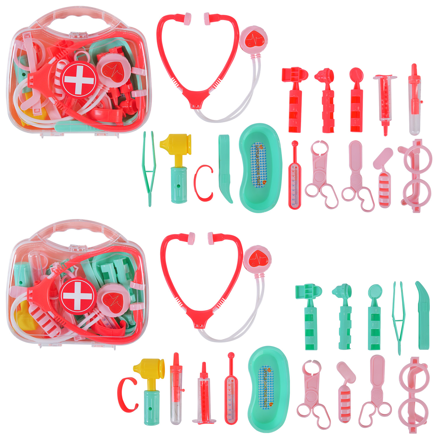 Лікар набір арт. 867-2 (96шт/2) 2 види, градусник, шприц, аксес чемодан 17,5*4*15см(КІ)