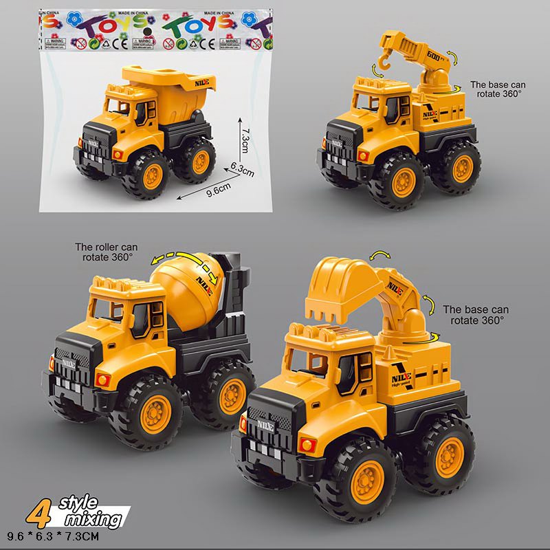 Машина арт. 8842 (150шт/2) 4 види, інерц., будтехніка, пакет 9,6*6,3*7,3см(КІ)