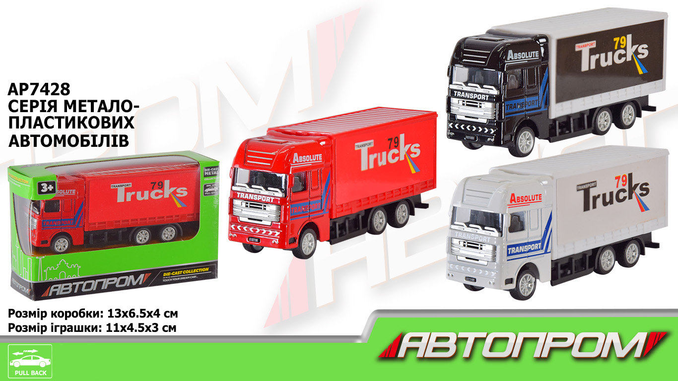 Машина мет.  арт. AP7428 (96шт/2)  короб. 13*4*11см(КІ)