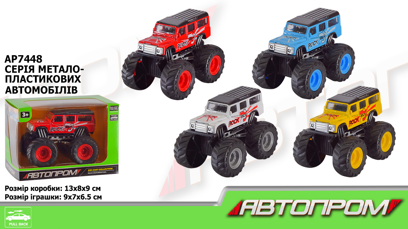 Машина мет. арт. AP7448 (96шт/2) короб. 13*8*9см(КІ)