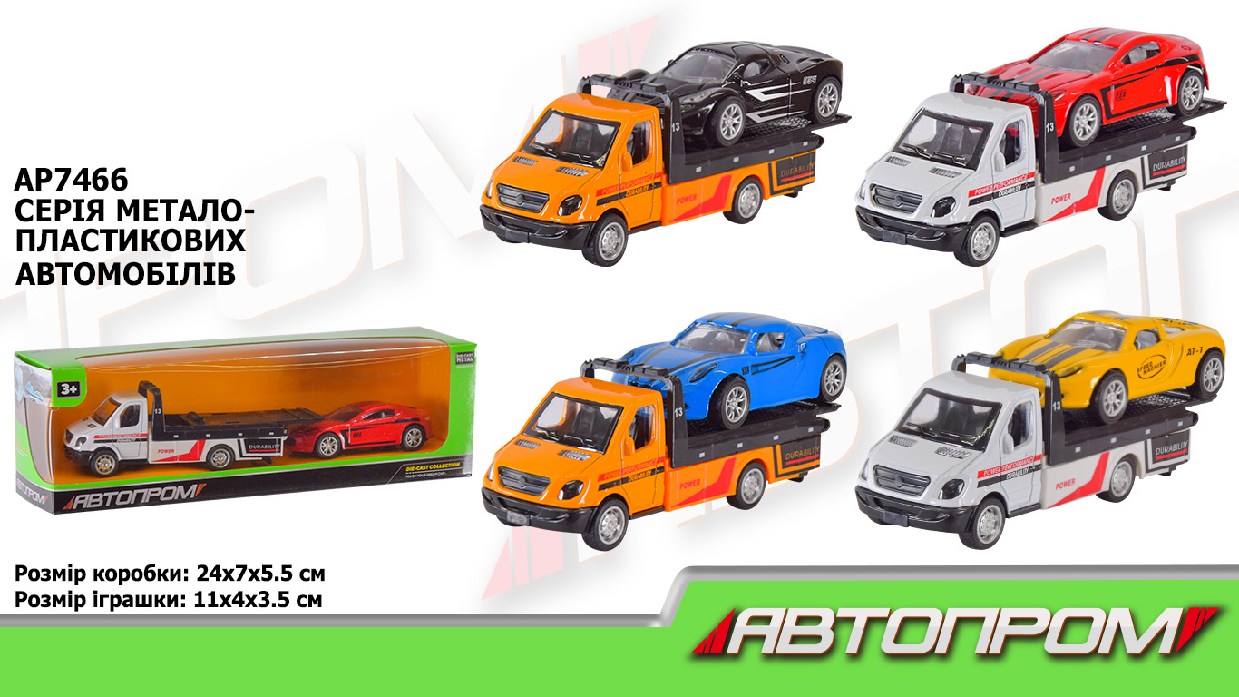 Машина мет. АВТОПРОМ арт. AP7466 (96шт/2) короб. 25*6*7см(КІ)