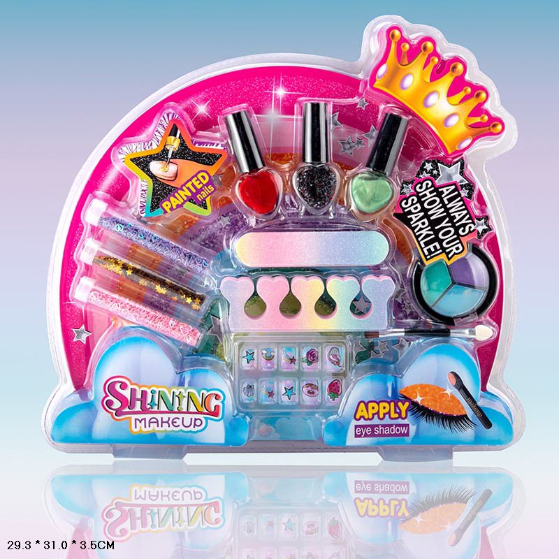 Манікюрний набір арт.LD6129 (84шт/2)лакидля нігтів, разделители для пальцев, пилочка,тени слюда(КІ)