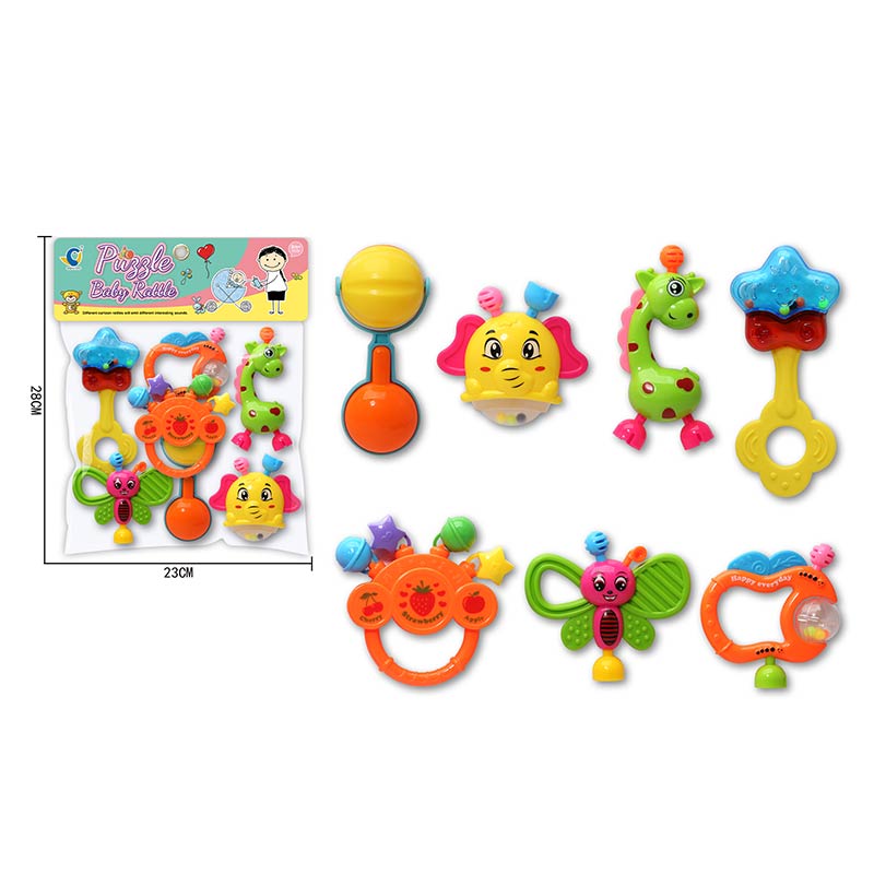 Брязкальця арт.  532-2A (96шт/2) 7 штук пакет. 23*28см(КІ)