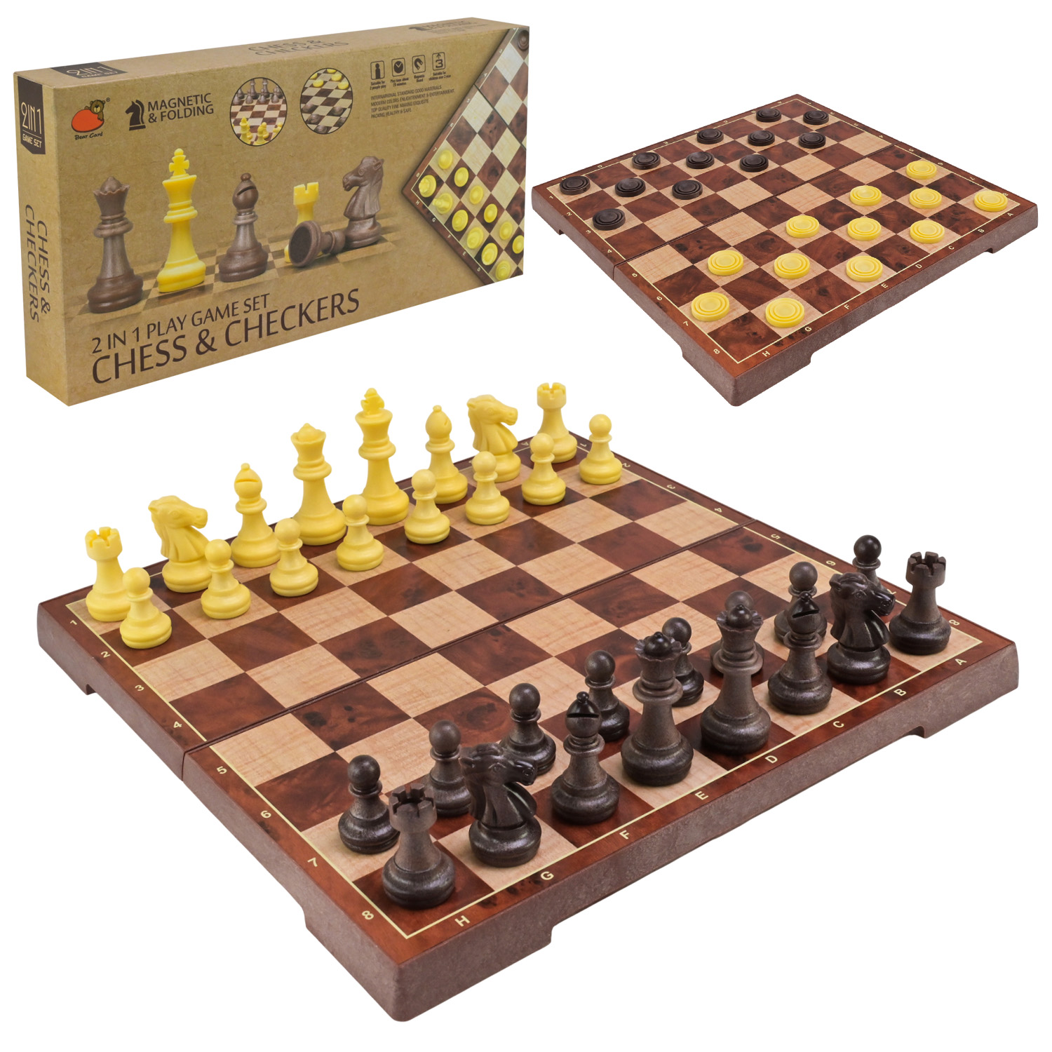 Шахи магнітні арт. 2458 (36шт) 2 в 1 короб. 31,3*4,5*15,7см(КІ)