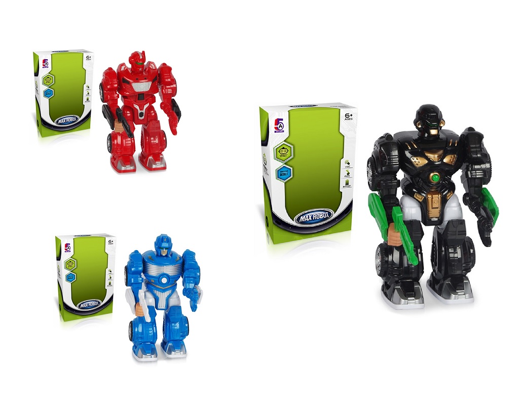 Робот батар. 5A-414A/13A/12A (72шт/2) свет,звук,3 вида, в кор. 23,5*16*11см(КИ)