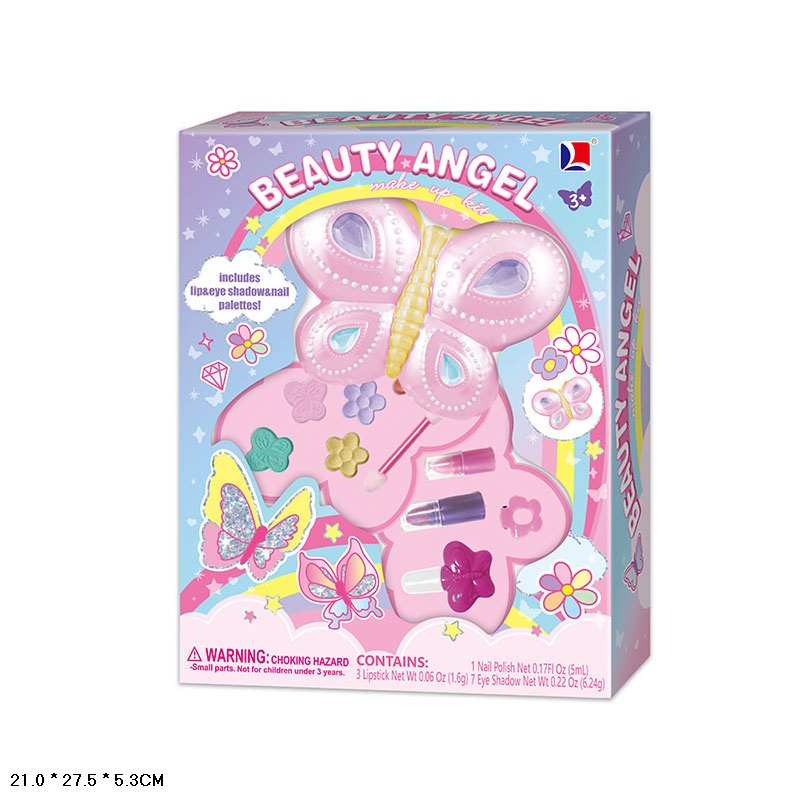 Косметика арт. 10421D (72шт/2)  палетка тіней, лак, помада, короб. 20*5*27 см(КІ)