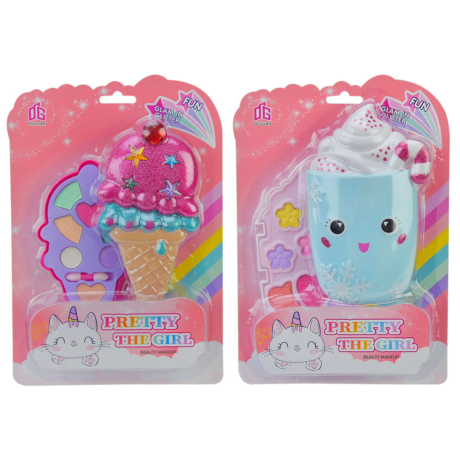 Косметика арт. 2607F (96шт/2) мікс 2 види, тіні для повік планш. 21*27*2,5см(КІ)