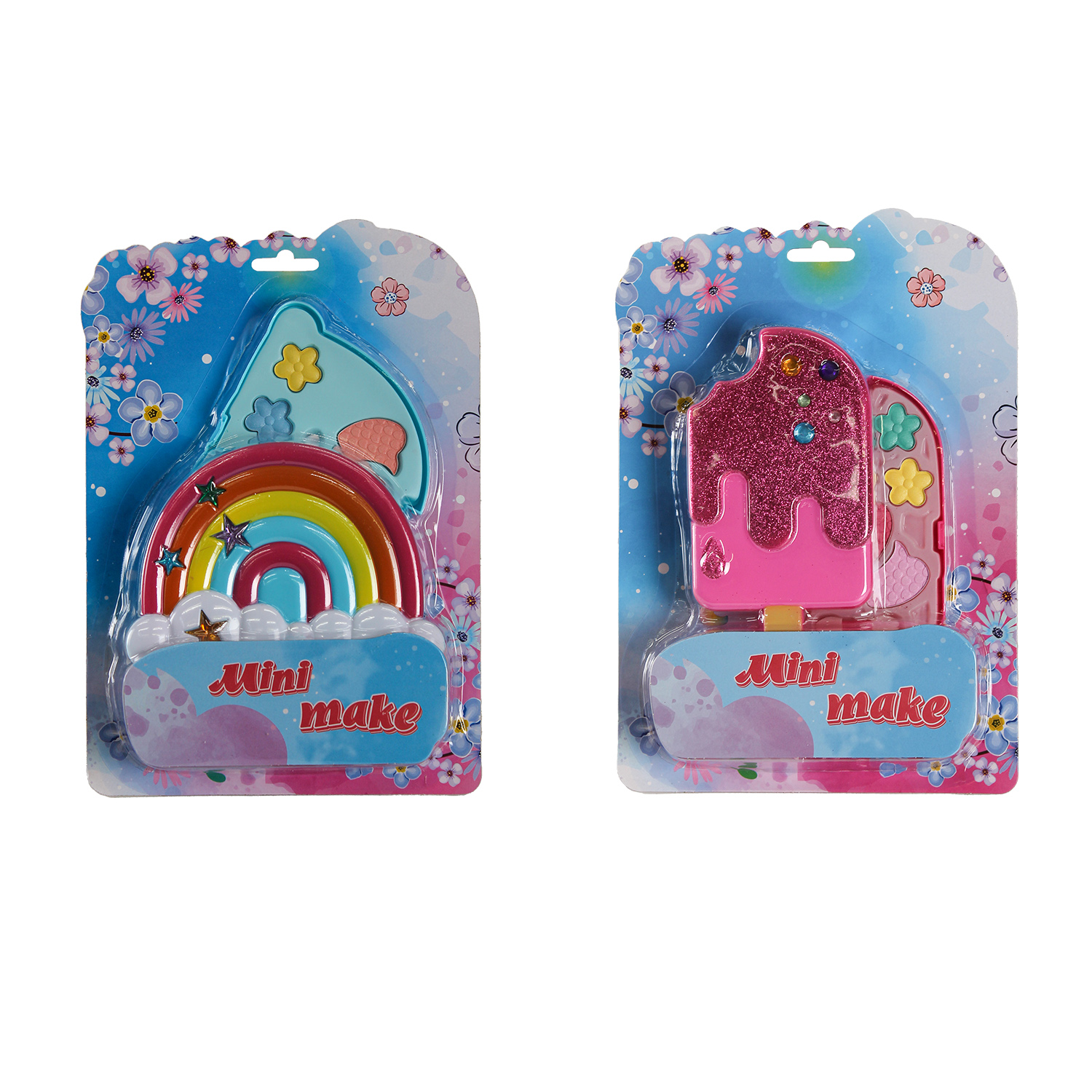 Косметика арт. MM2305 (72шт/2) мікс 2 види. тіні для повік планш. 20*30см(КІ)