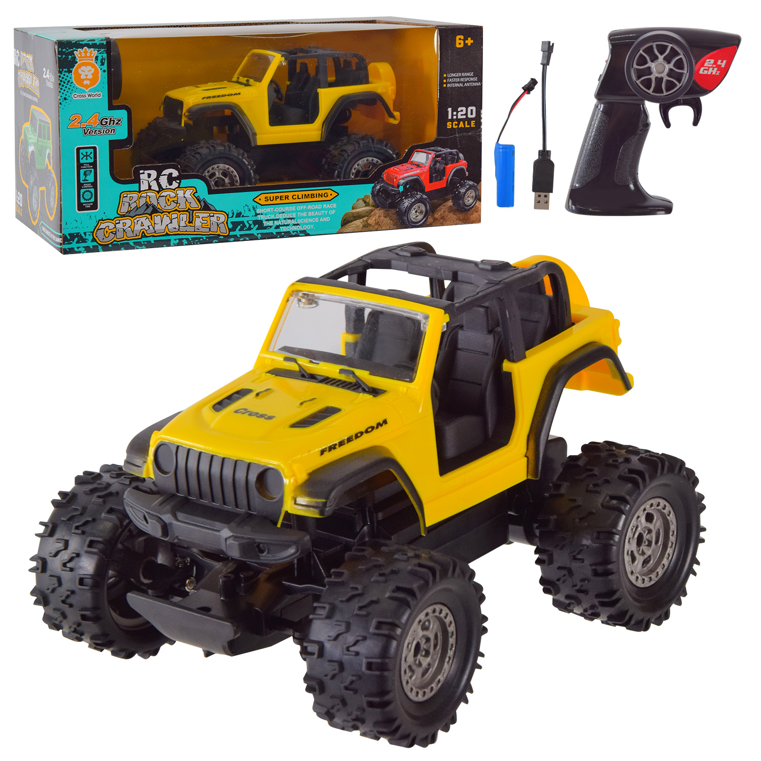 Машина р/к акум.арт. 699-136 (YELLOW) (36шт/2)  короб. 27,5*15,2*13,1см(КІ)