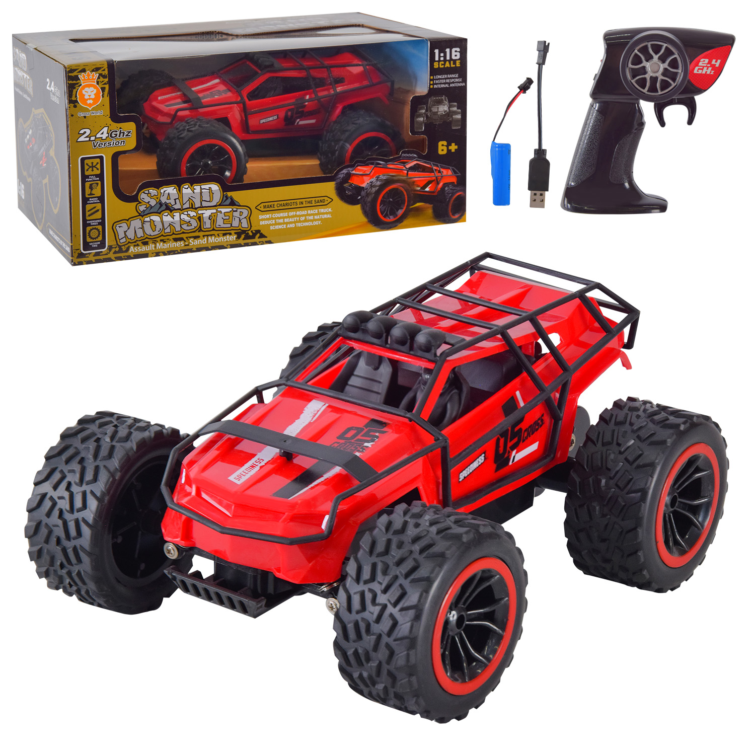 Машина р/к акум.арт. 699-151 (RED) (36шт/2)  короб. 32*15*20см(КІ)