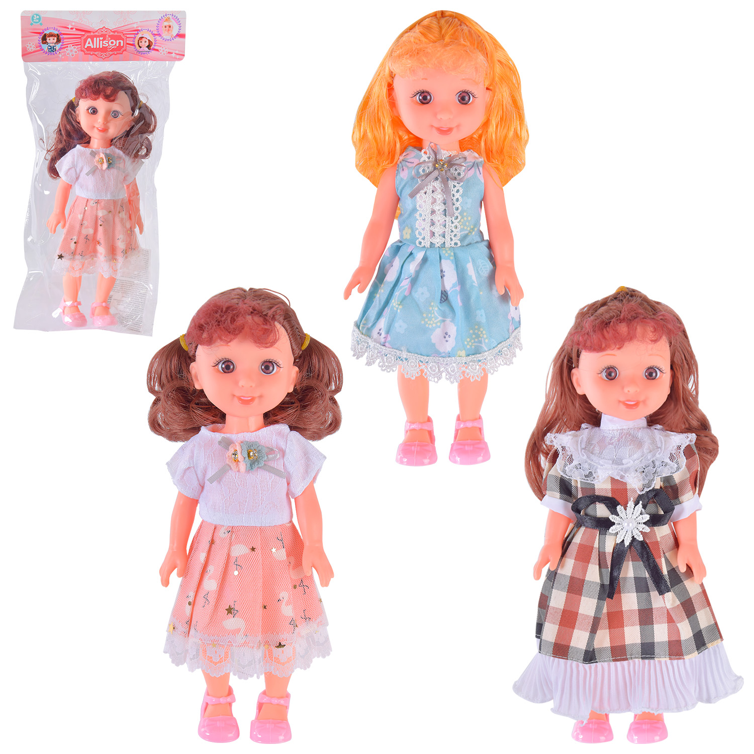 Лялька арт. DZJ3014 (240шт/2) 3 види пакет 10*6,5*25см(КІ)