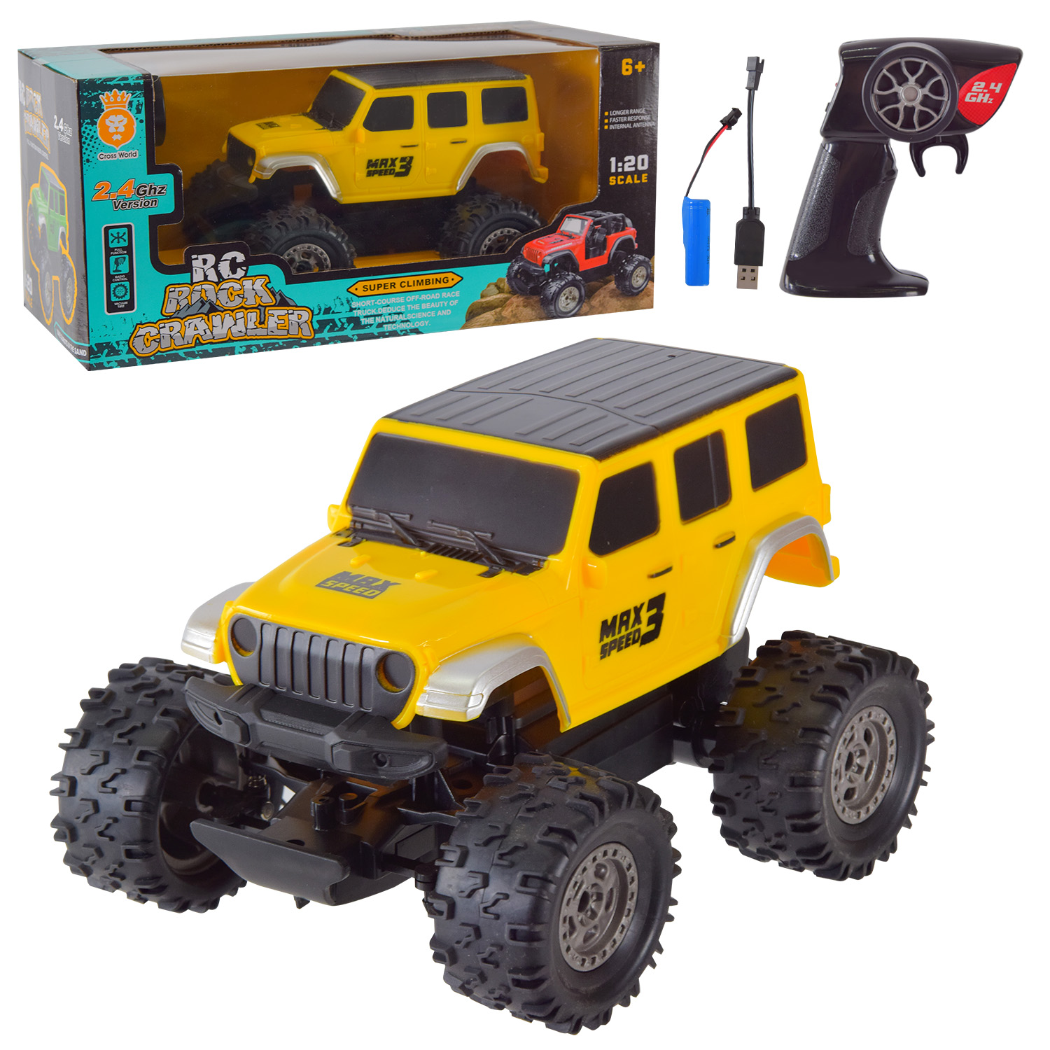 Машина р/к акум.арт. 699-137 (YELLOW) (36шт/2)  короб. 27,5*15,2*13,1см(КІ)