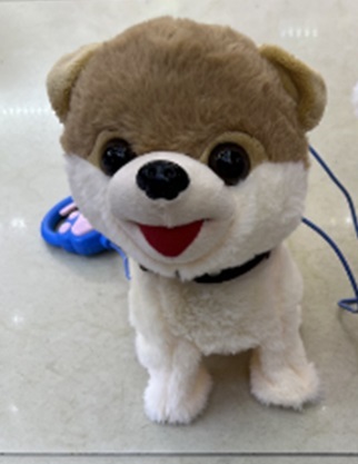 М'яка інтерактивна іграшка арт. K4106 (72шт/2) собака на повідку, повтор голосу, англ. музика,(КІ)