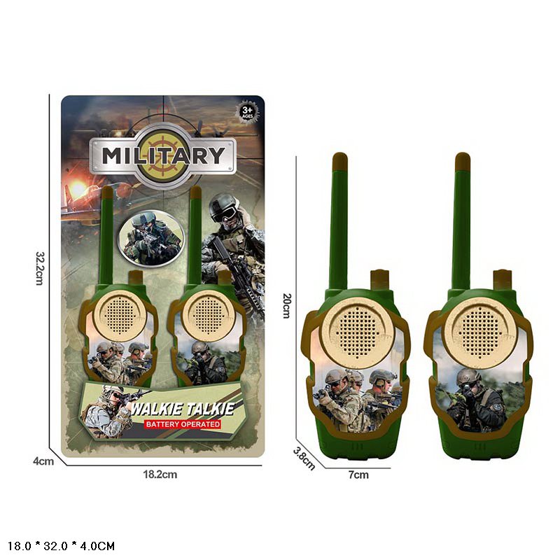 Рація арт. 1853-D19 (120шт/2) батар. планш. 18*32*4см(КІ)