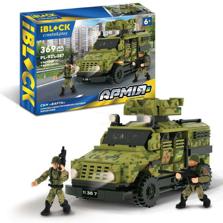Конструктор IBLOCK арт. PL-921-503 (6шт) Армія, HIMARS,810дет., короб. 46*29*6,4см(КІ)
