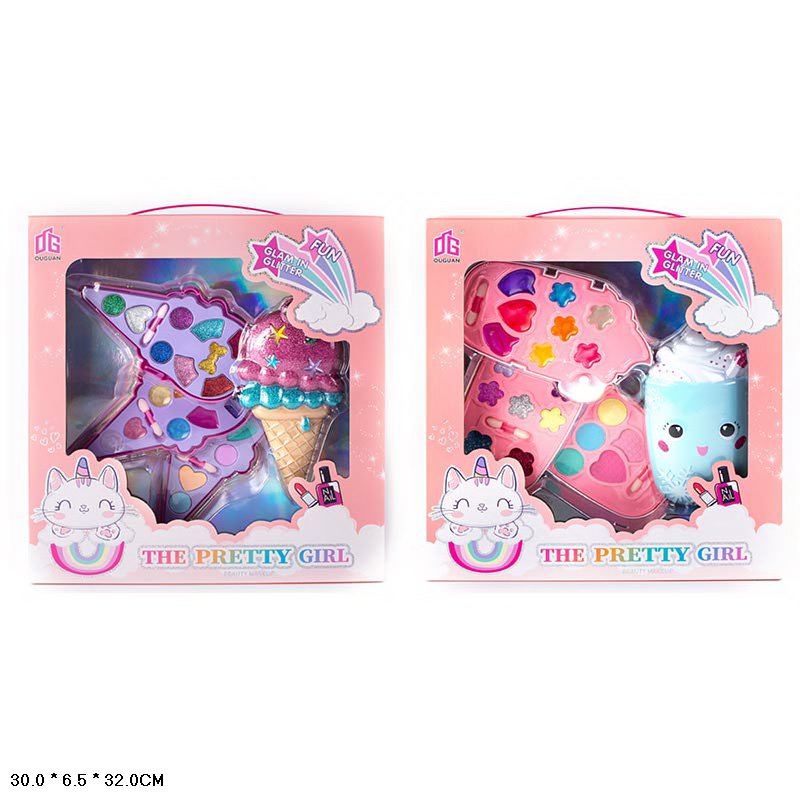 Косметика арт. 2602F (36шт/2) мікс 2 види, тіні для повік, 3 яруса короб. 30*6,5*32см(КІ)