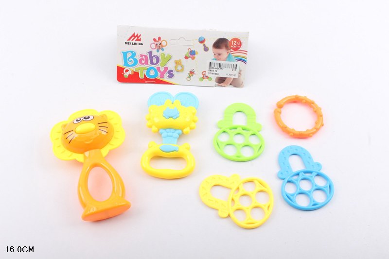 Брязкальце у ручку арт. E603-10 (216шт/2) 3 шт. пакет 16см(КІ)