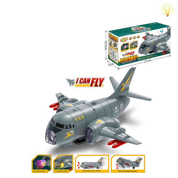 Літак зі світлом 286-32 (96шт/2) 21*7,5*11