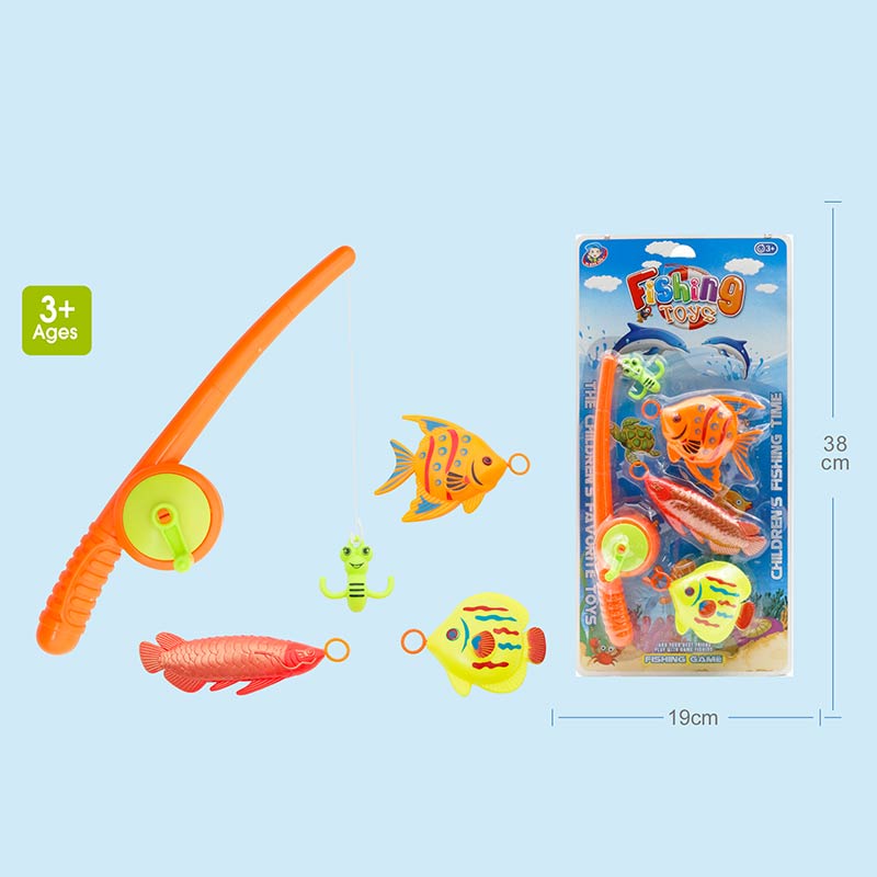 Рибалка арт. KM6855 (KM6855-KI) (192шт/2)  вудка, рибки, планшет 19*38см(КІ)