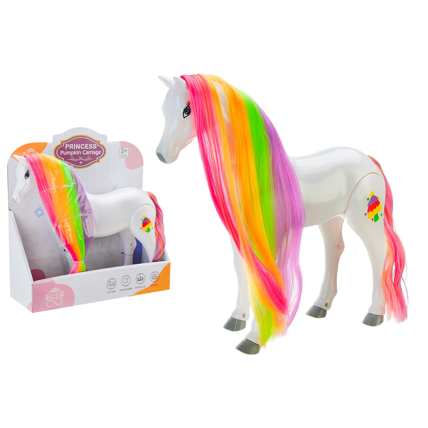 Кінь арт. 103A (30шт)батар. муз, ходить короб. 31*27*9,8см(КІ)