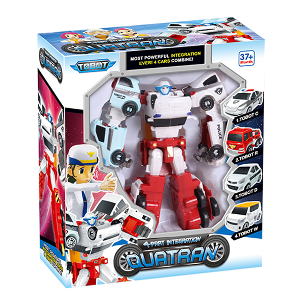 Трансформер 518 (48/2шт) Tobot Quatran 4в1 (28*9*24см) в коробці		