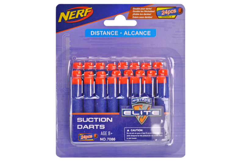 Набір поролонових патронів 24шт на блістері 7086 р.18*15см(Мас)