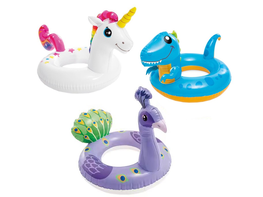 Круг 59221 (36шт) 3вида(єдиноріг 107-58см/динозавр 81-58см/лама 86-58см), від 3-х років