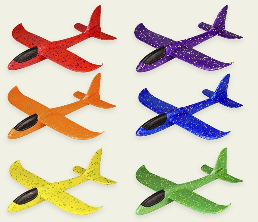 Запускалка-планер арт. FL1948 (150шт) 48см, мікс кольорів, пакет.(КІ)