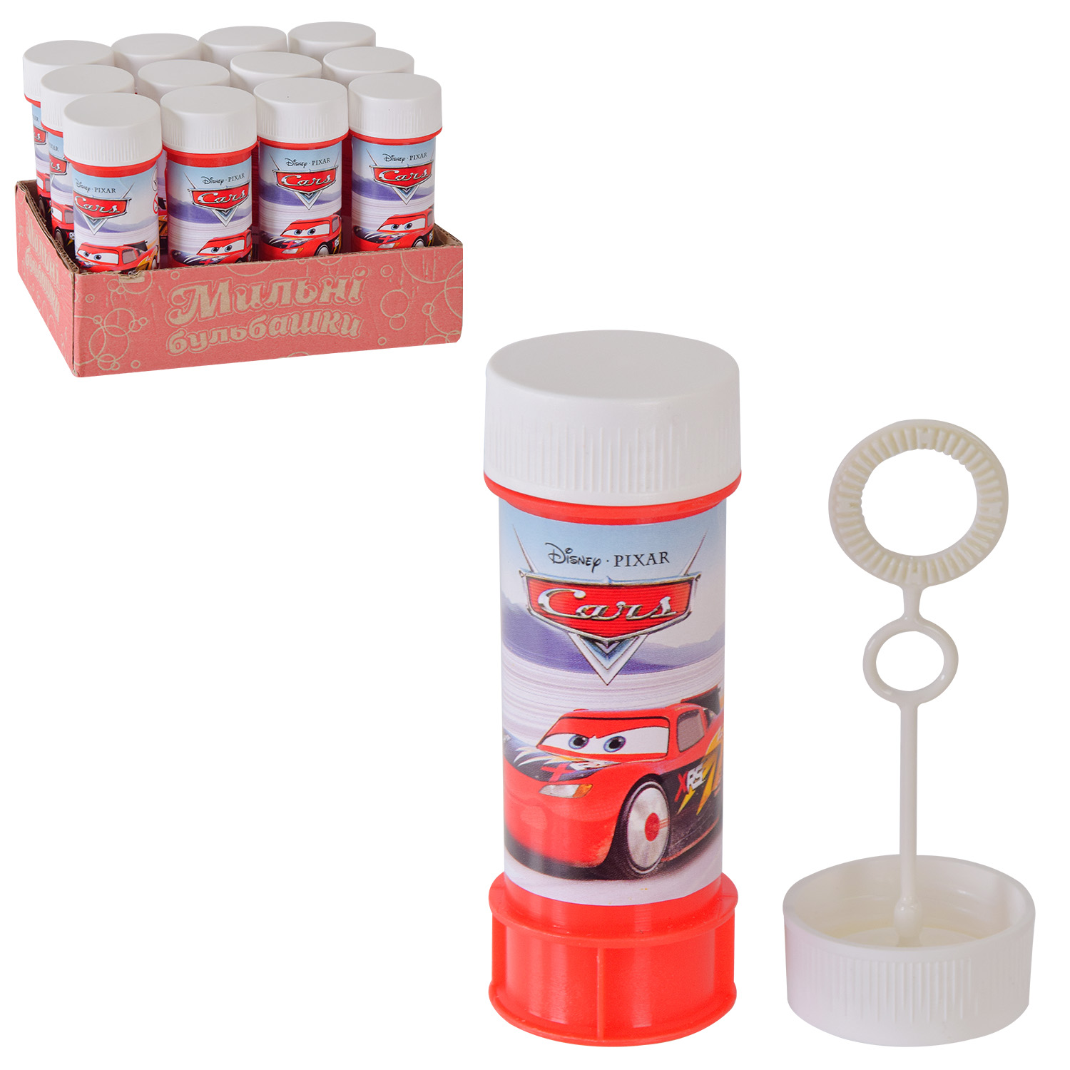 Мильні бульбашки арт. KC-0078-Cars (288шт) Cars у поддоні 12 шт(КІ)