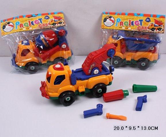 Конструктор 6789-1 (120шт/2) 3 вида, с отвертой, в пакете 20*9,5*13см(КИ)