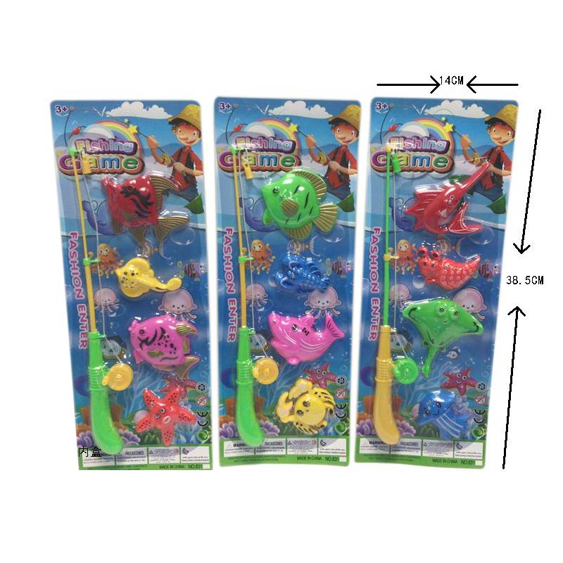 Рибалка арт. 831 (432шт/2) 3 види мікс, магніт., вудка, рибки + морські жителі 4 шт, планшет.(КІ)