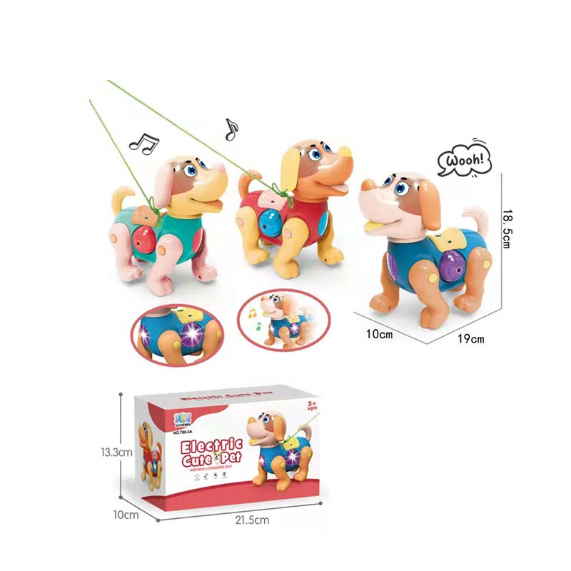 Тварина муз.арт.788-3A (72шт/2) песик,3 кольори мікс, світло, звук, рух, короб. 21,5*10*13,3см(КІ)
