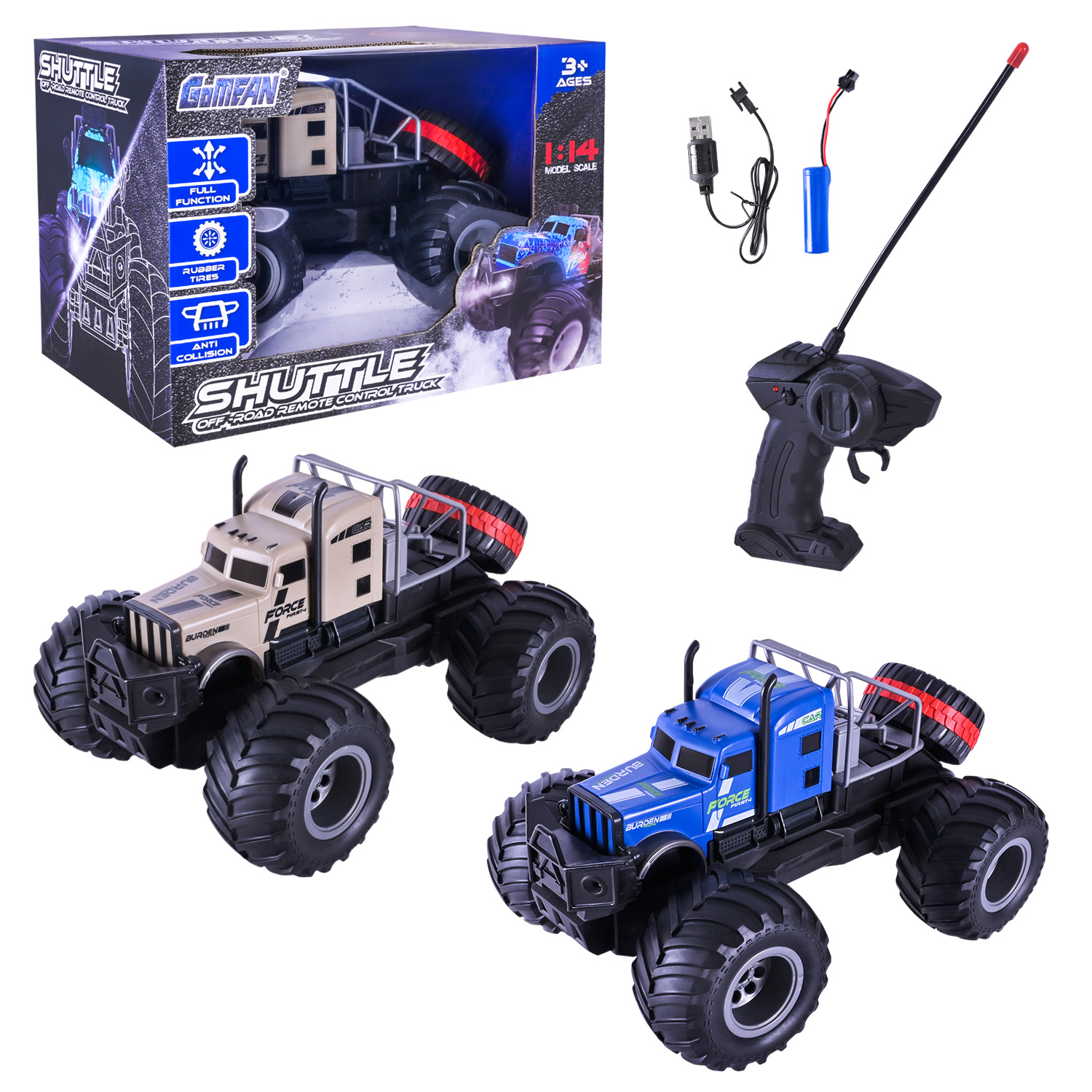 Машина р/к арт. GM2403-B (16шт) акум. 2кольора, короб. 32*22*22см(КІ)