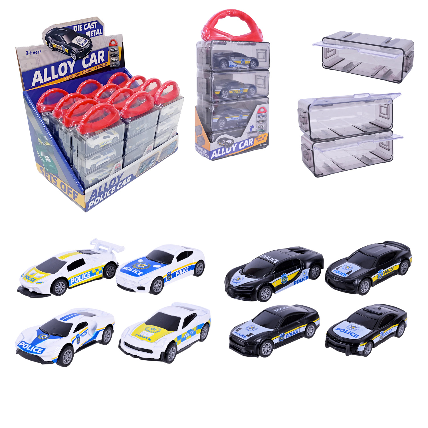 Набір машин арт. 485-2A (72шт/2) набір металевих машин, 2 види, у дисплей боксі 28*17*19 см,(КІ)