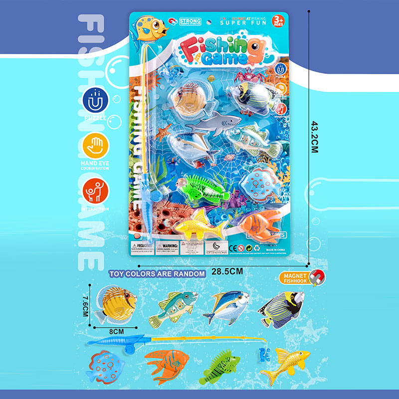 Рибалка арт. 272-502A (108шт/2) вудка, 8 рибок, планшет 43,2*28,5см.(КІ)