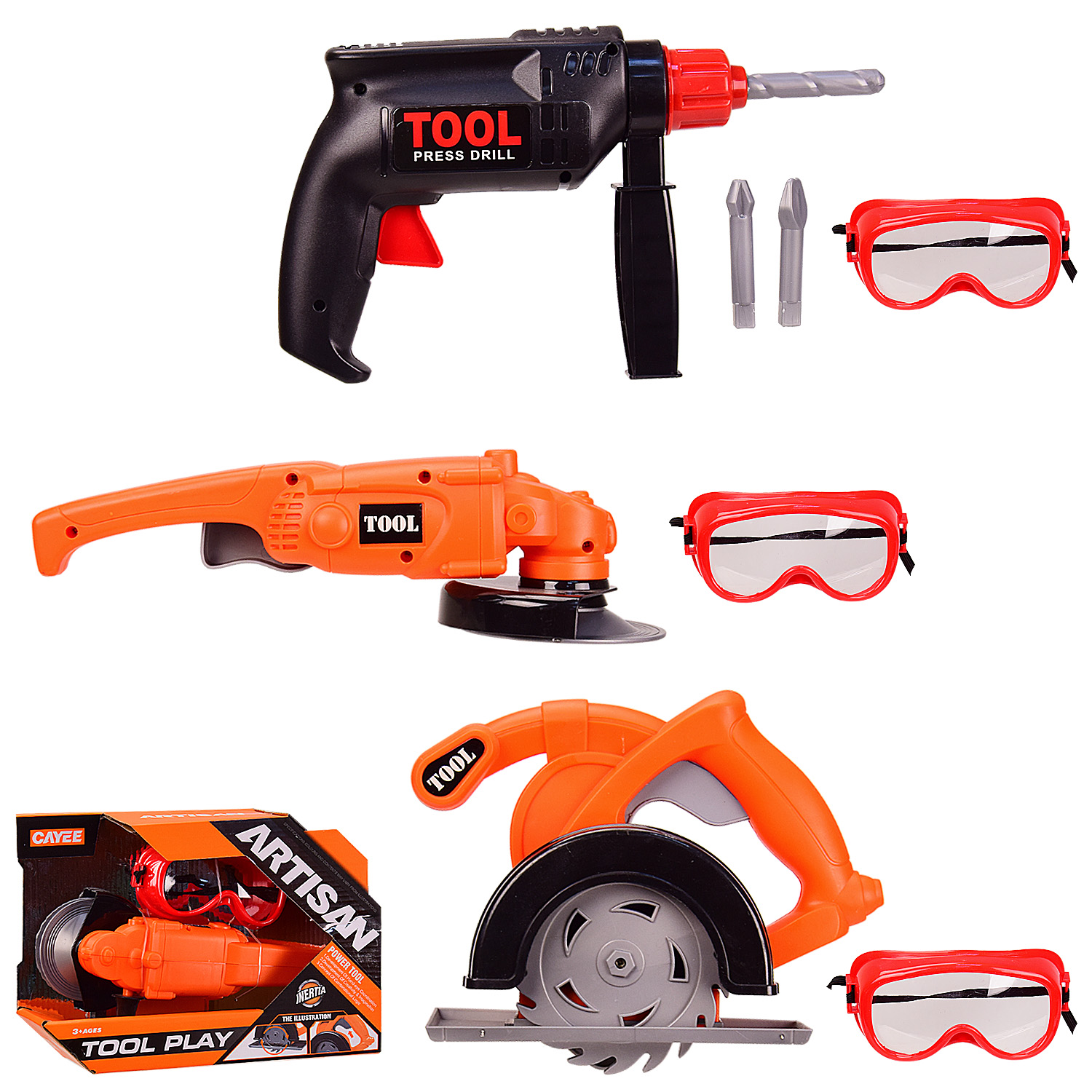 Набор инструментов  KY1068-111B/12B/13B(48шт/2)3 вида,маска в комплекте, в откр. кор.28*7.5*20(КИ)