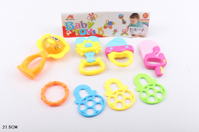 Брязкальце у ручку арт. E605-4 (192шт/2) 5 шт. пакет 21,5см(КІ)