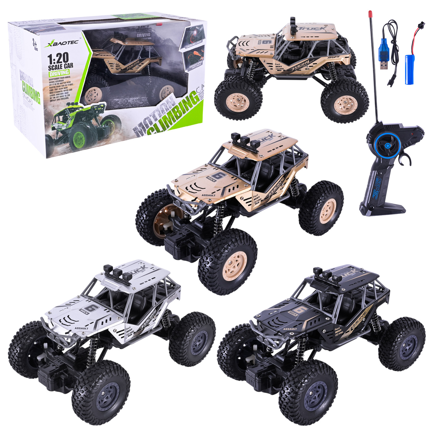 Машина р/к арт. XB1042 (36шт/2) акум. 3кольора,світ., короб.(КІ)