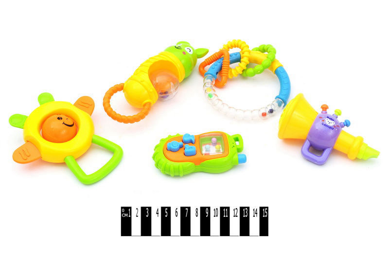 Набір брязкалець в кульку 5шт. 567-D6 р.25*5,5*24 см (Мас)