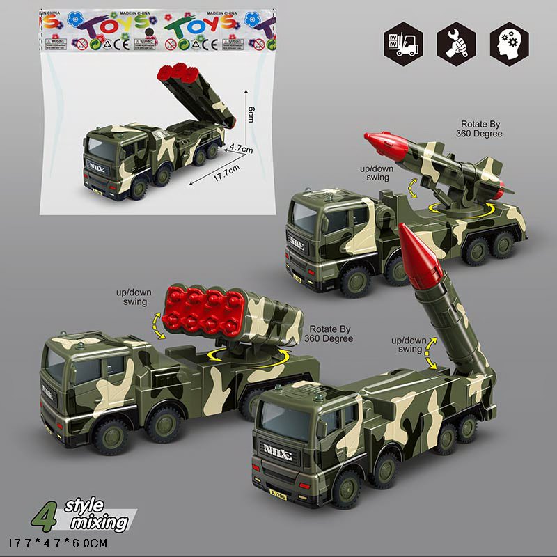 Машина арт. 706-21 (96шт/2) 4 види інерц., військова техніка, пакет 17,7*4,7*6см(КІ)