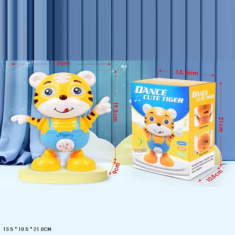 Тигр муз. арт. 0880A (72шт) звук, рух, танці, р-р 19*9*17, короб.21*10,5*13,5см(КІ)