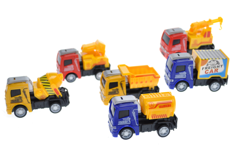 Набір інерційних будівельних машин, в кульку 6шт, RS55-47 (Мас)	