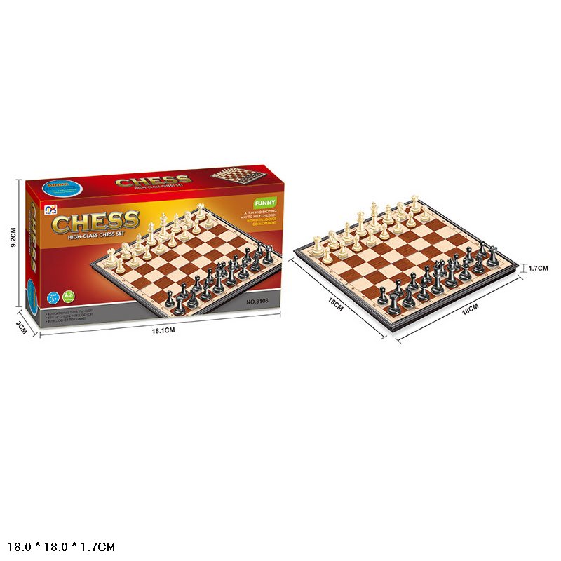 Шахматы магнитные 3108(144шт/2)в кор. 18,1*9,2*3см(КИ)