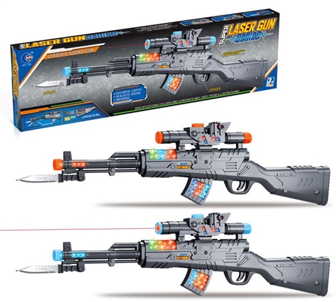 Автомат батар 738+ (96шт/2) свет, звук, 2 вида, в кор.(КИ)