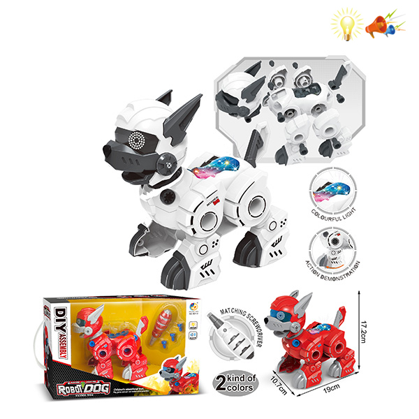 Конструктор-робот на шурупах Пес 801-3 (32шт/2) 32,5*13*22